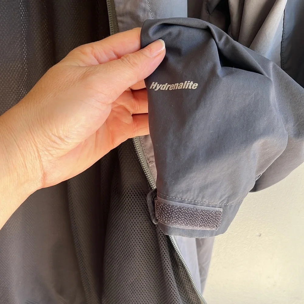 The North Face Grey and Dark Grey Windbreaker Jacket